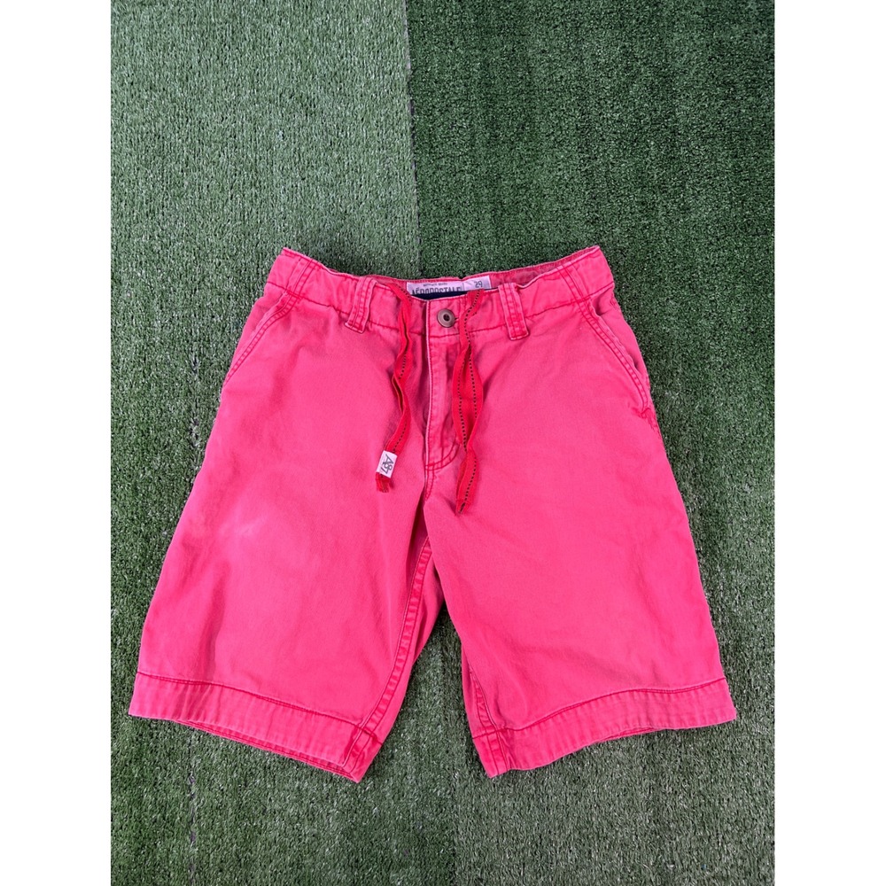 Aeropostale Mens Pink Drawstring Chino Shorts Size 29 Cotton Casual Summer A87